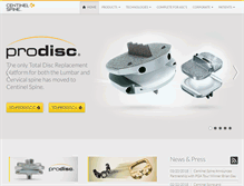 Tablet Screenshot of centinelspine.com